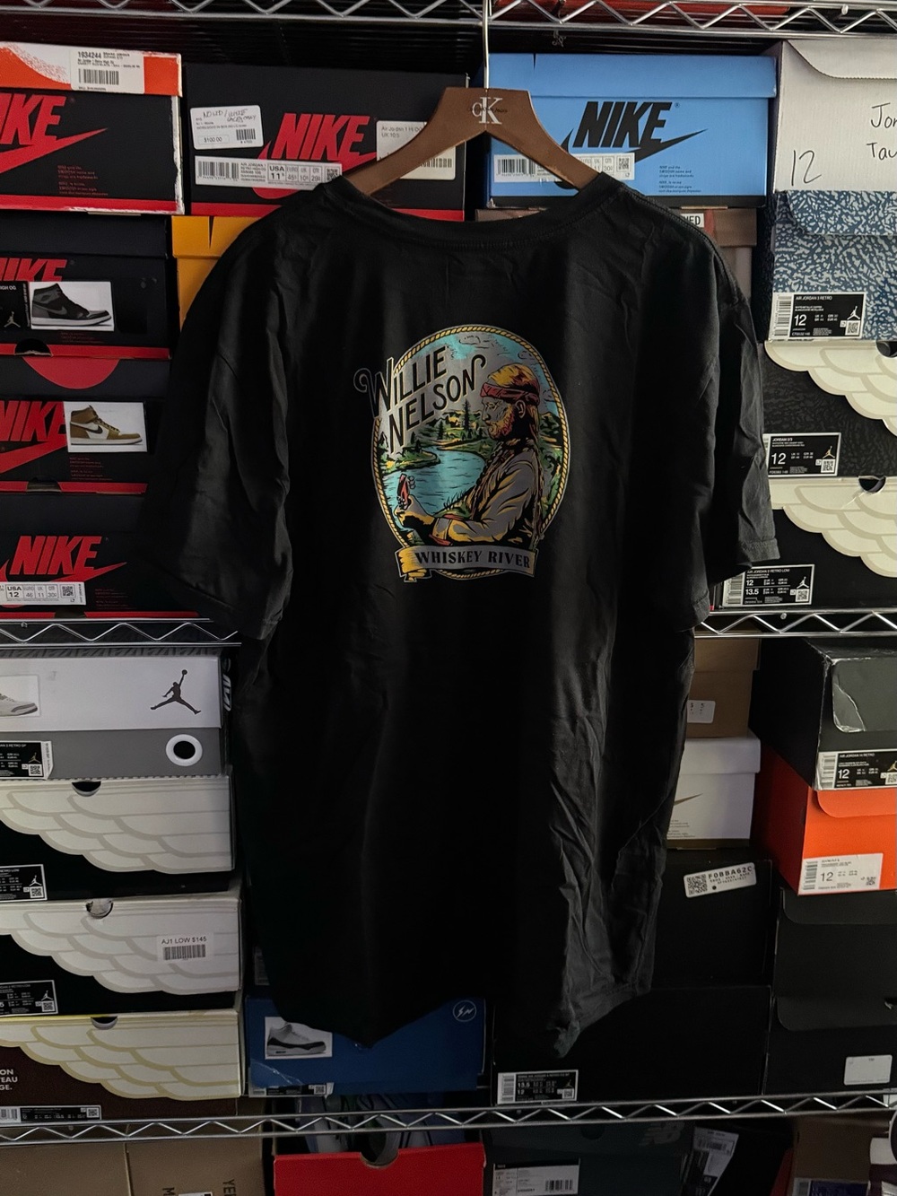 Whiskey River Graphic Tee - Black
